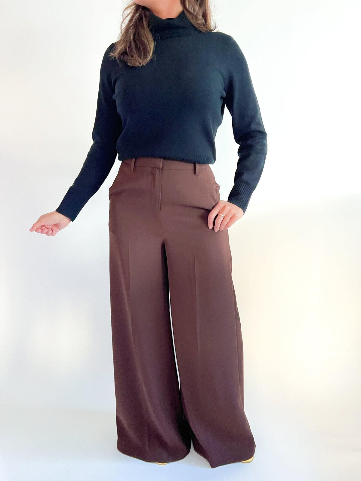 Harry High Waisted Wide Leg Trouser - Swoon Boutique New Orleans