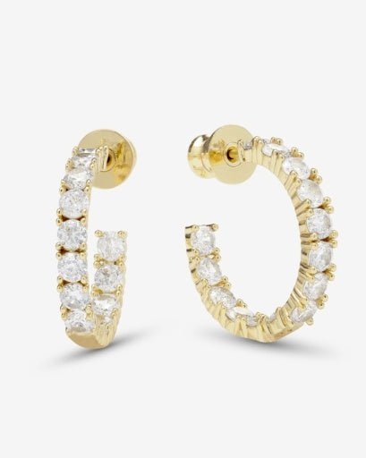 Heiress Diamondette Hoops - Swoon Boutique New Orleans