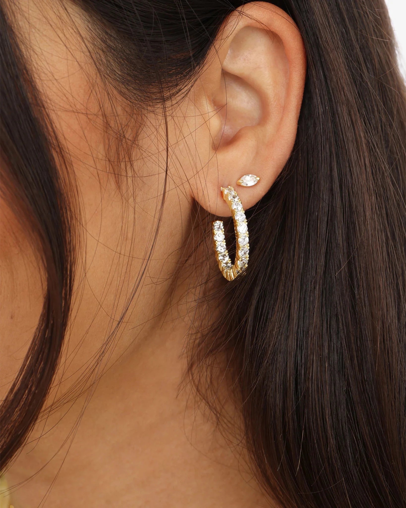 Heiress Diamondette Hoops - Swoon Boutique New Orleans