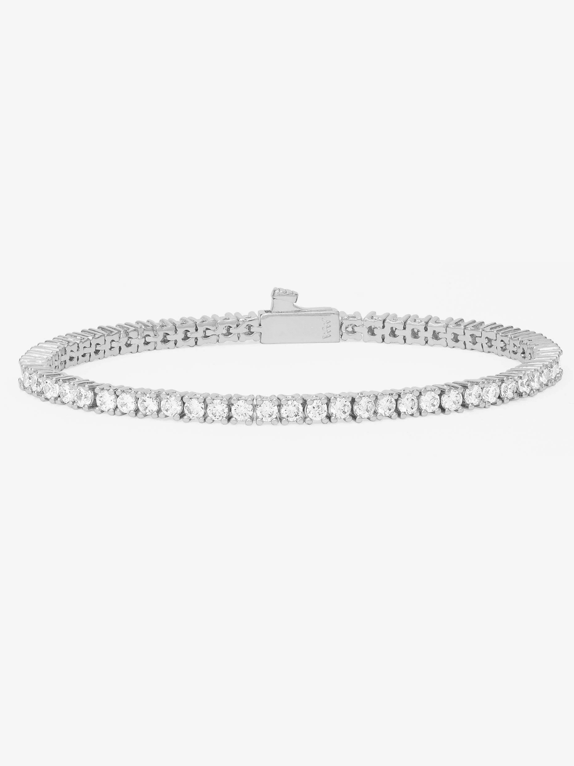Heiress Tennis Bracelet with continuous row of 2.5mm simulated diamonds by Melinda Maria