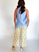 High Neck Asymmetric Lace Top - Swoon Boutique New Orleans