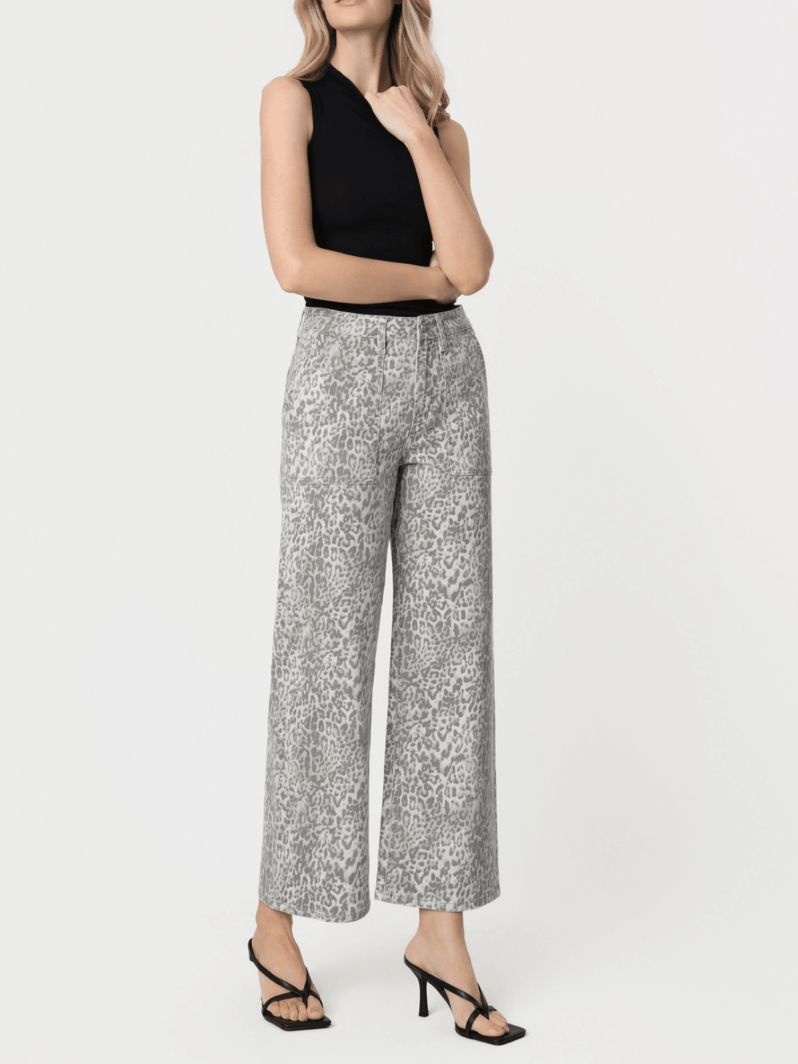 High Rise Leopard Print Jeans - Swoon Boutique New Orleans