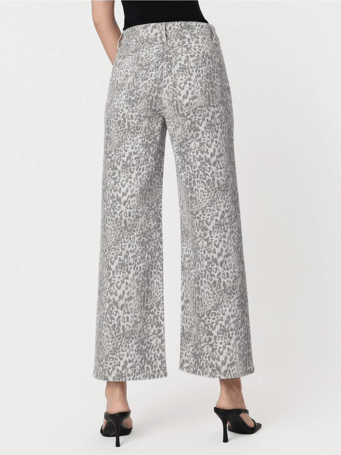 High Rise Leopard Print Jeans - Swoon Boutique New Orleans