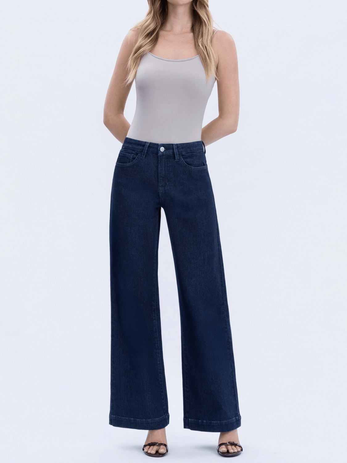 High Rise Wide Leg Trouser - Swoon Boutique New Orleans
