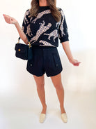 Jaguar Intarsia Sweater - Swoon Boutique New Orleans