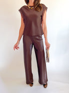 Jeiel Satin Bias Pant - Swoon Boutique New Orleans