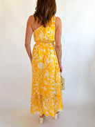 Joni Floral One Shoulder Maxi Dress - Swoon Boutique New Orleans