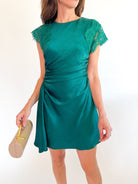 Jordyn Ruched Mini Dress - Swoon Boutique New Orleans