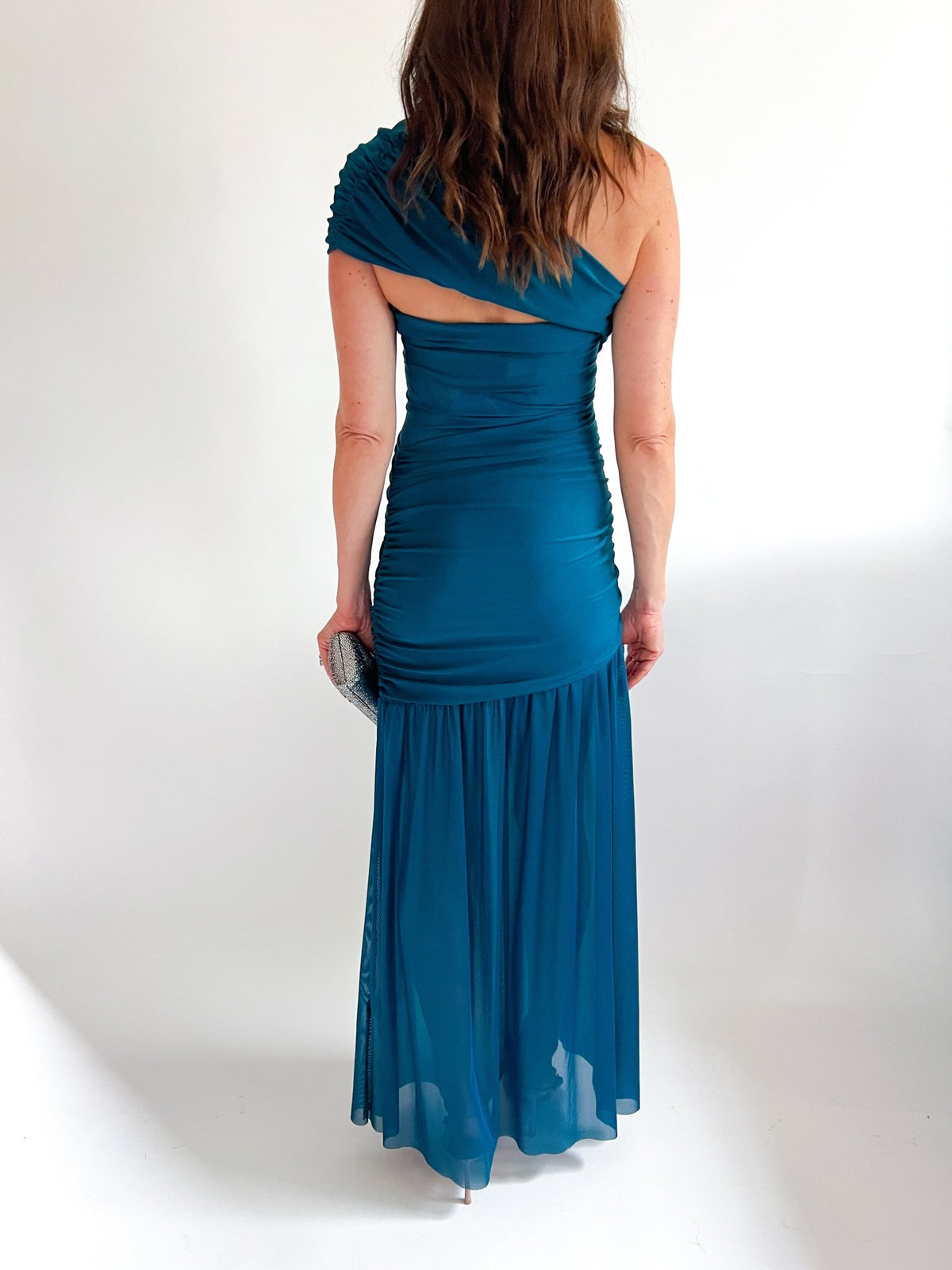 Judeline One Shoulder Mesh Maxi - Swoon Boutique New Orleans