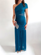 Judeline One Shoulder Mesh Maxi - Swoon Boutique New Orleans