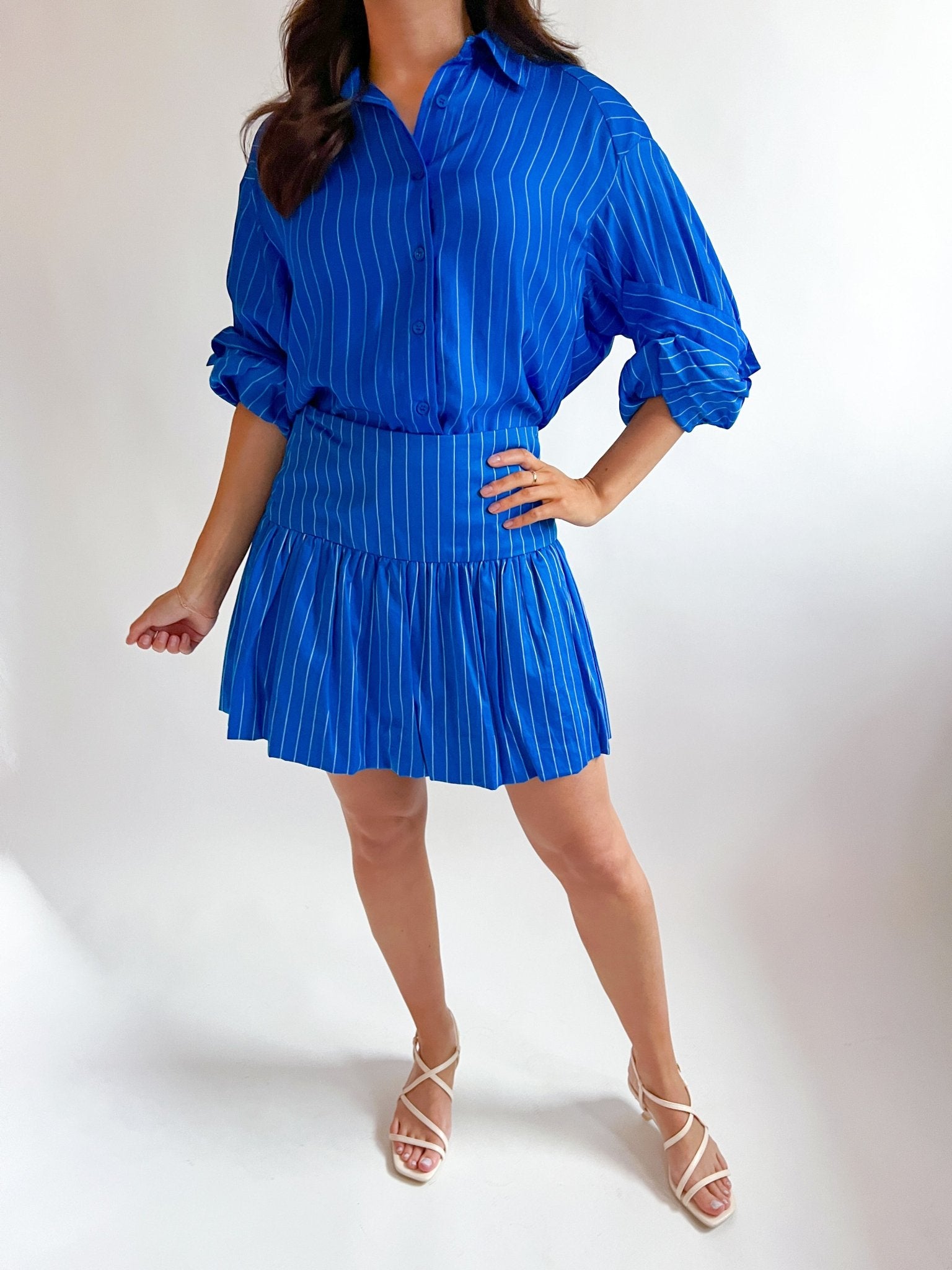 Kaia Bubble Hem Skirt - Swoon Boutique New Orleans