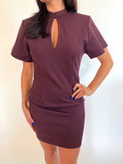 Karalina Chocolate Mini Dress - Swoon Boutique New Orleans