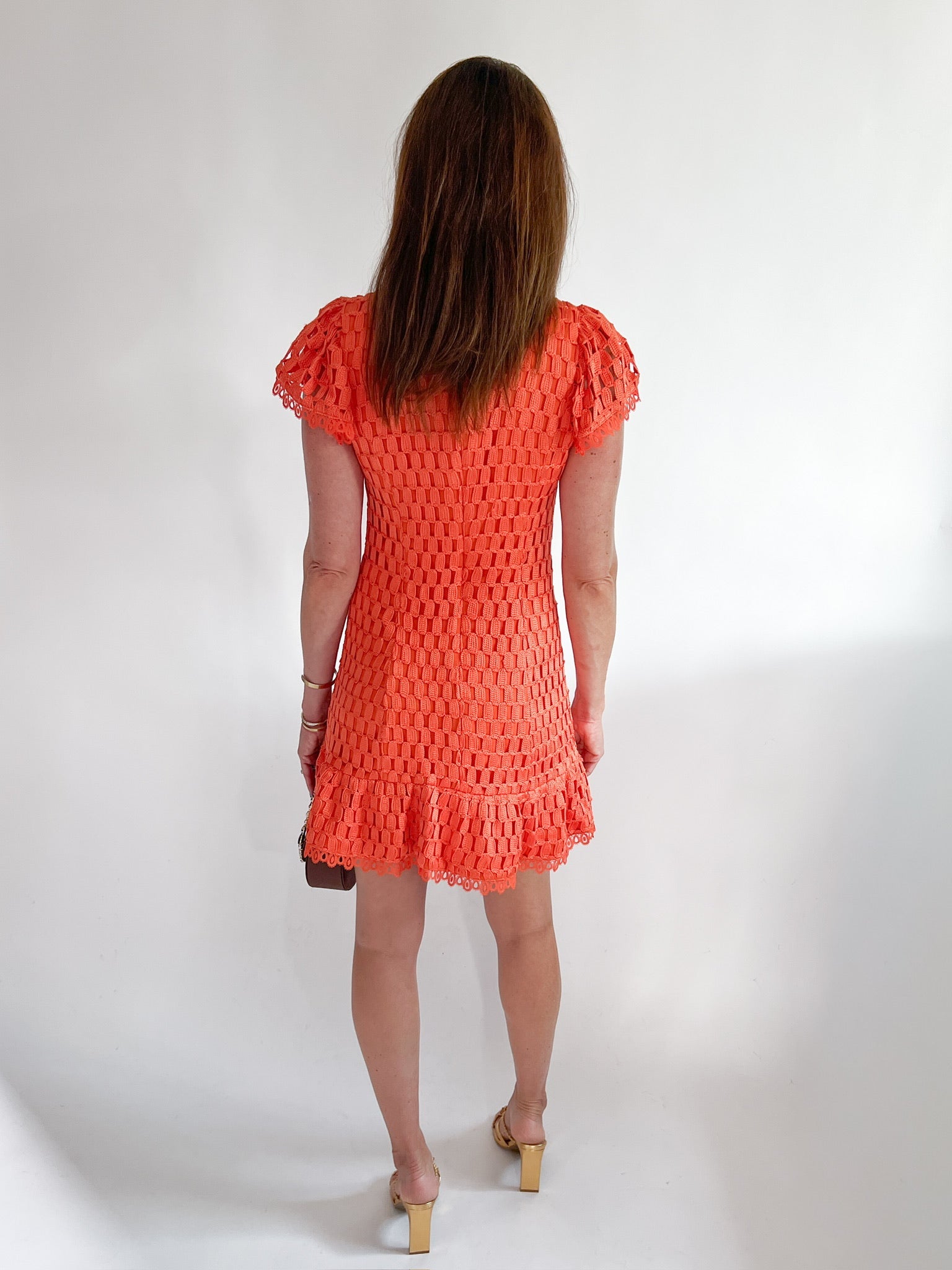 Kayla Flutter Sleeves Lace Mini Dress - Swoon Boutique New Orleans
