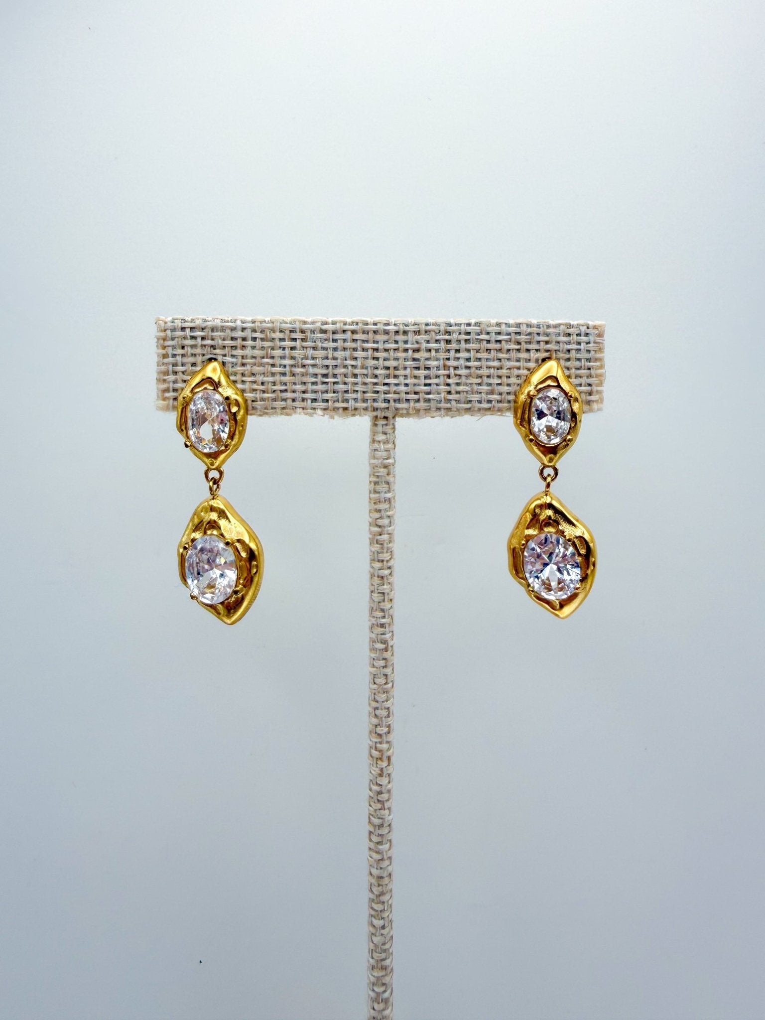 Kenzie Statement Drop Earrings - Swoon Boutique New Orleans