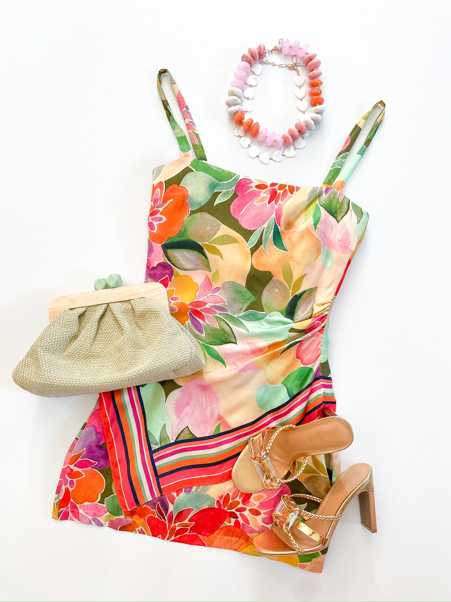 Keyshia Dominica Scarf Print Mini Dress - Swoon Boutique New Orleans