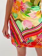 Keyshia Dominica Scarf Print Mini Dress - Swoon Boutique New Orleans