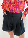 Kourtney Pleated Shorts - Swoon Boutique New Orleans