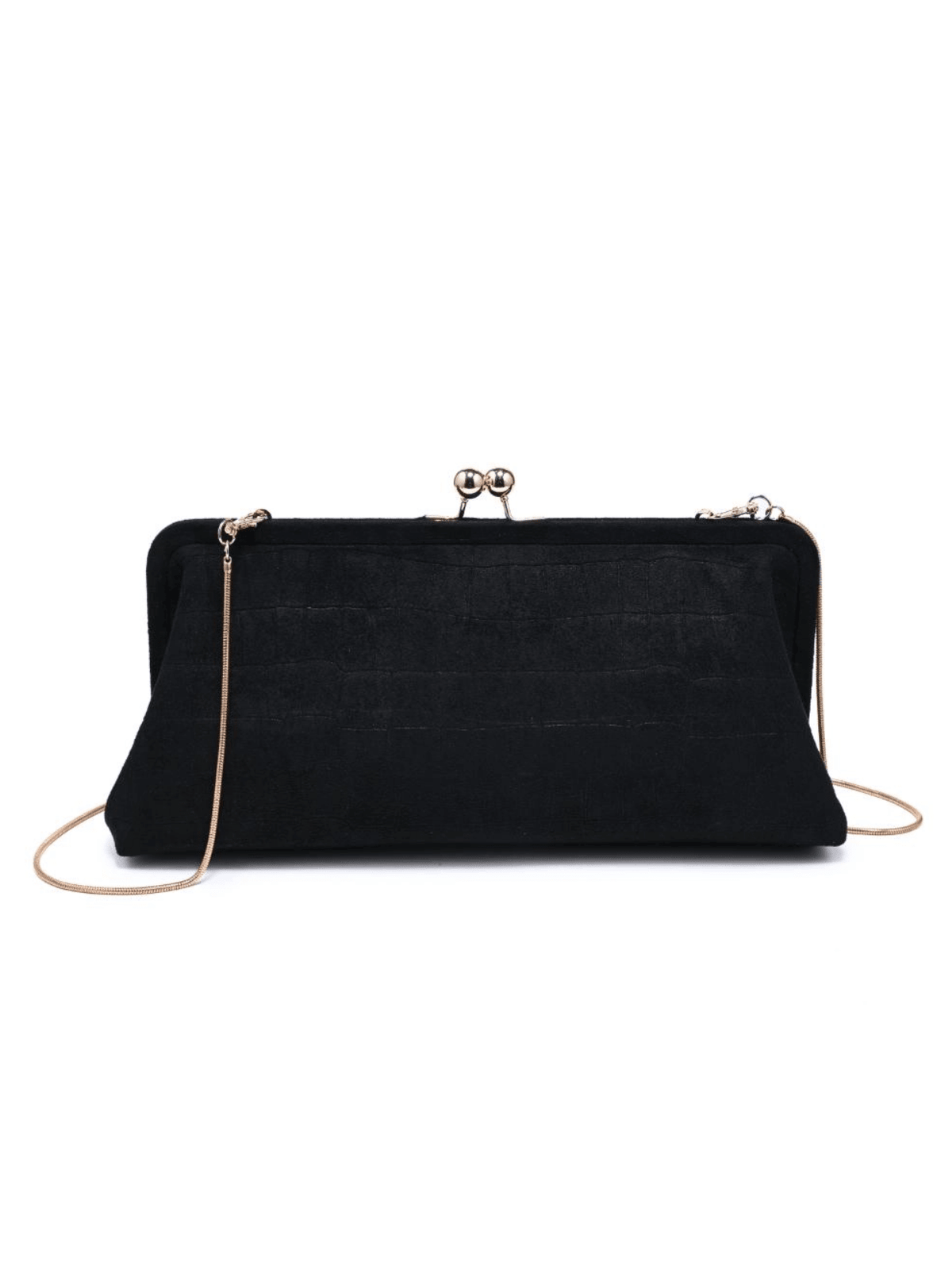 Kristin Faux Suede Clutch - Swoon Boutique New Orleans