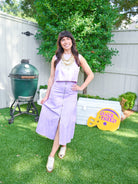 Lavender Zip Front Skirt - Swoon Boutique New Orleans