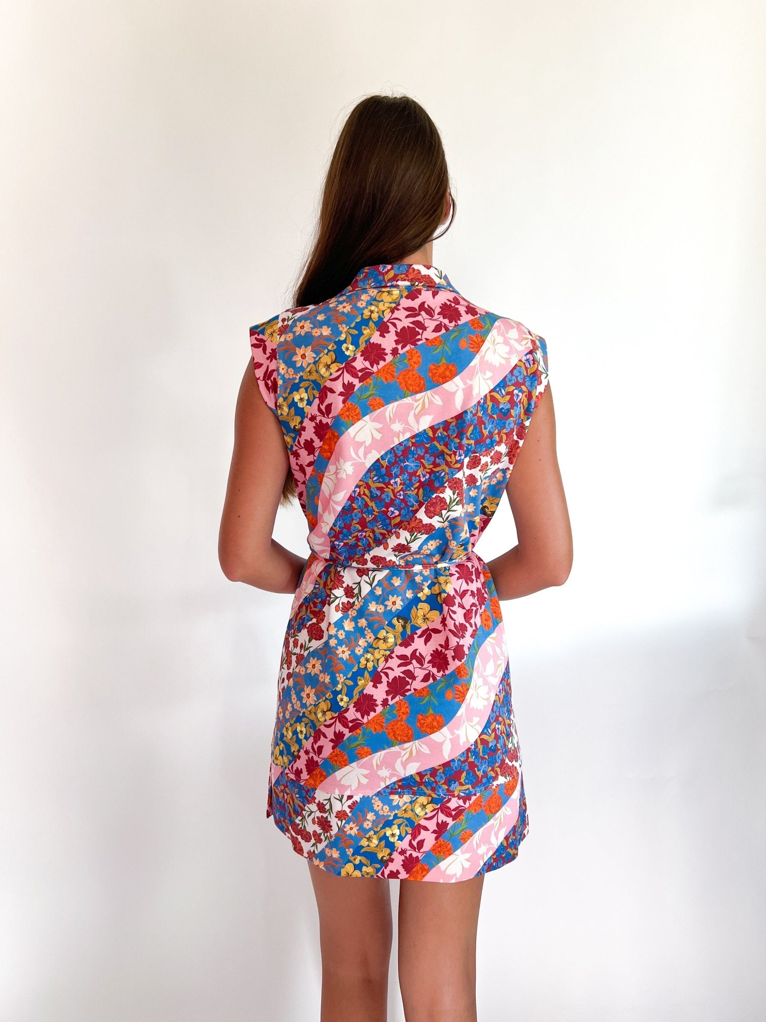Leigh Multicolor Mini Dress - Swoon Boutique New Orleans