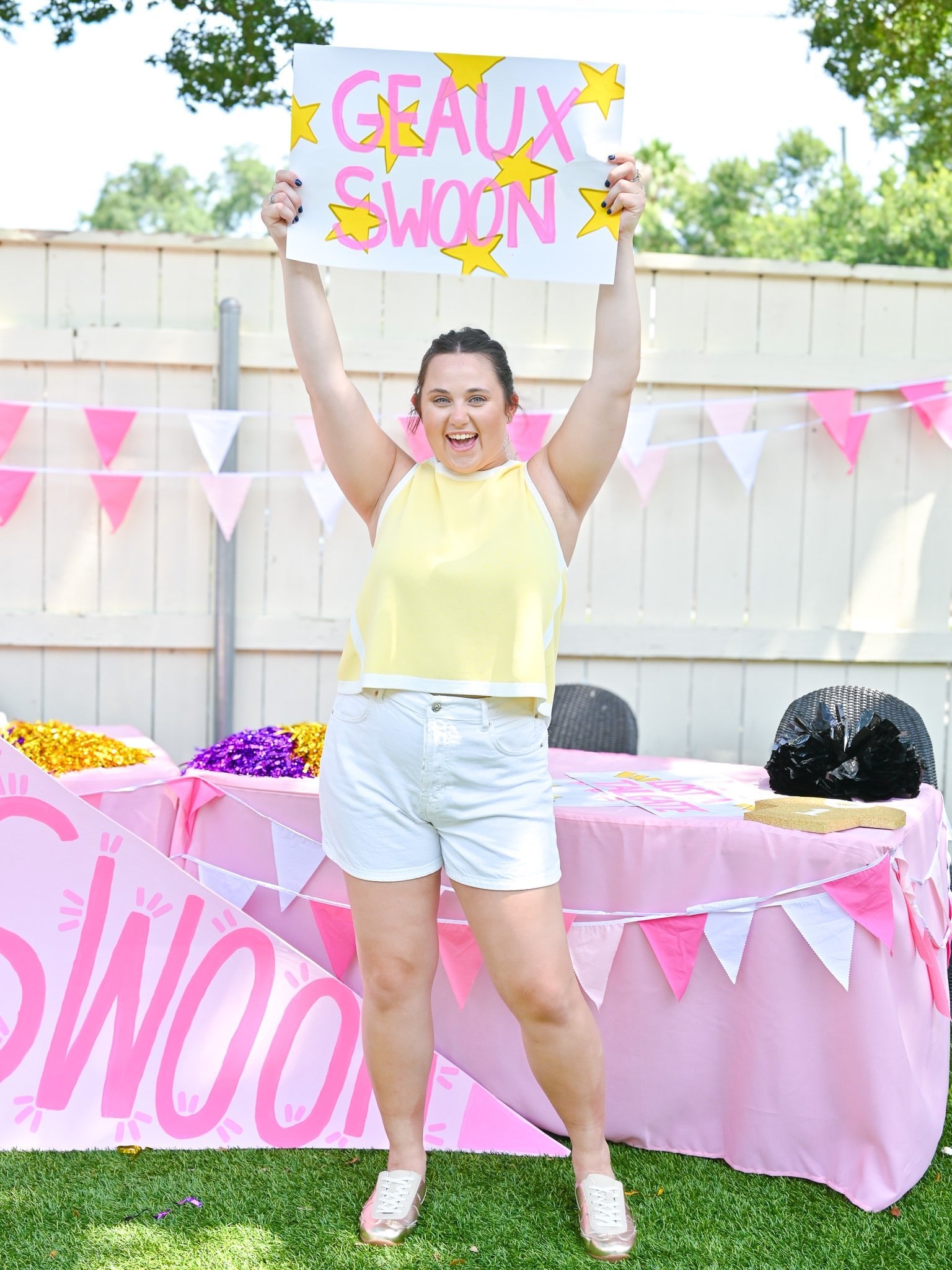 Lemon Contrast Trim Swing Top - Swoon Boutique New Orleans