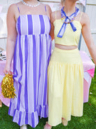 Lemon Top & Midi Skirt Set - Swoon Boutique New Orleans