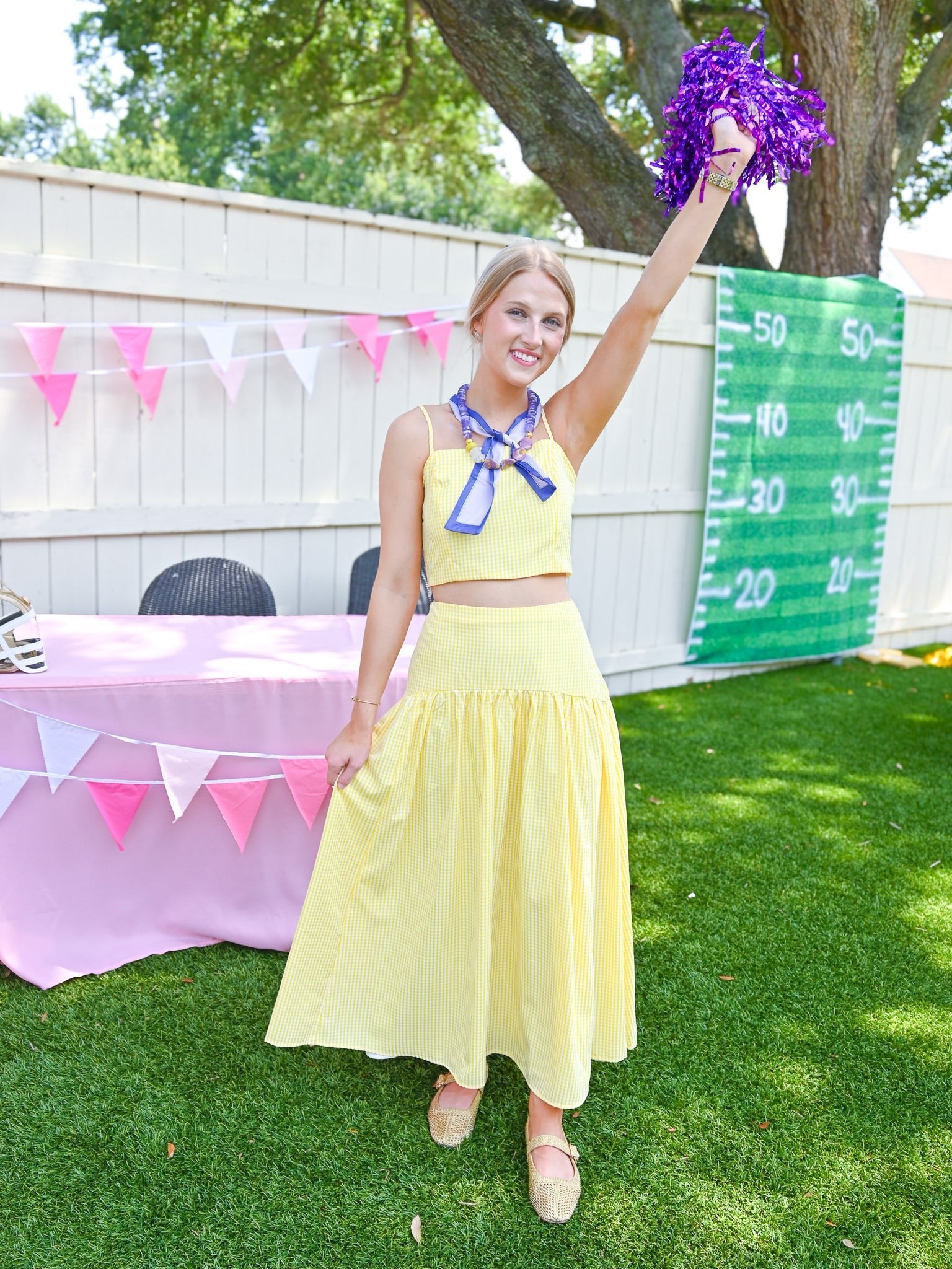 Lemon Top & Midi Skirt Set - Swoon Boutique New Orleans