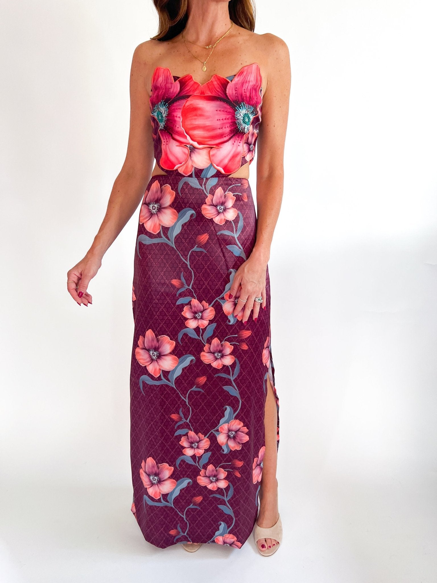 Leonor Maxi Floral Dress - Swoon Boutique New Orleans