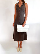 Lily Halter Shirt Midi Dress - Swoon Boutique New Orleans