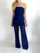 Linda Navy Lace Strapless Tunic - Swoon Boutique New Orleans