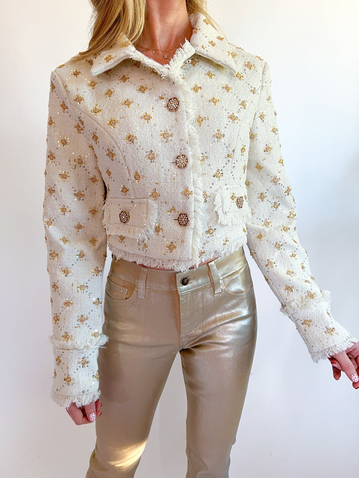 Liore Cropped Jacket - Swoon Boutique New Orleans