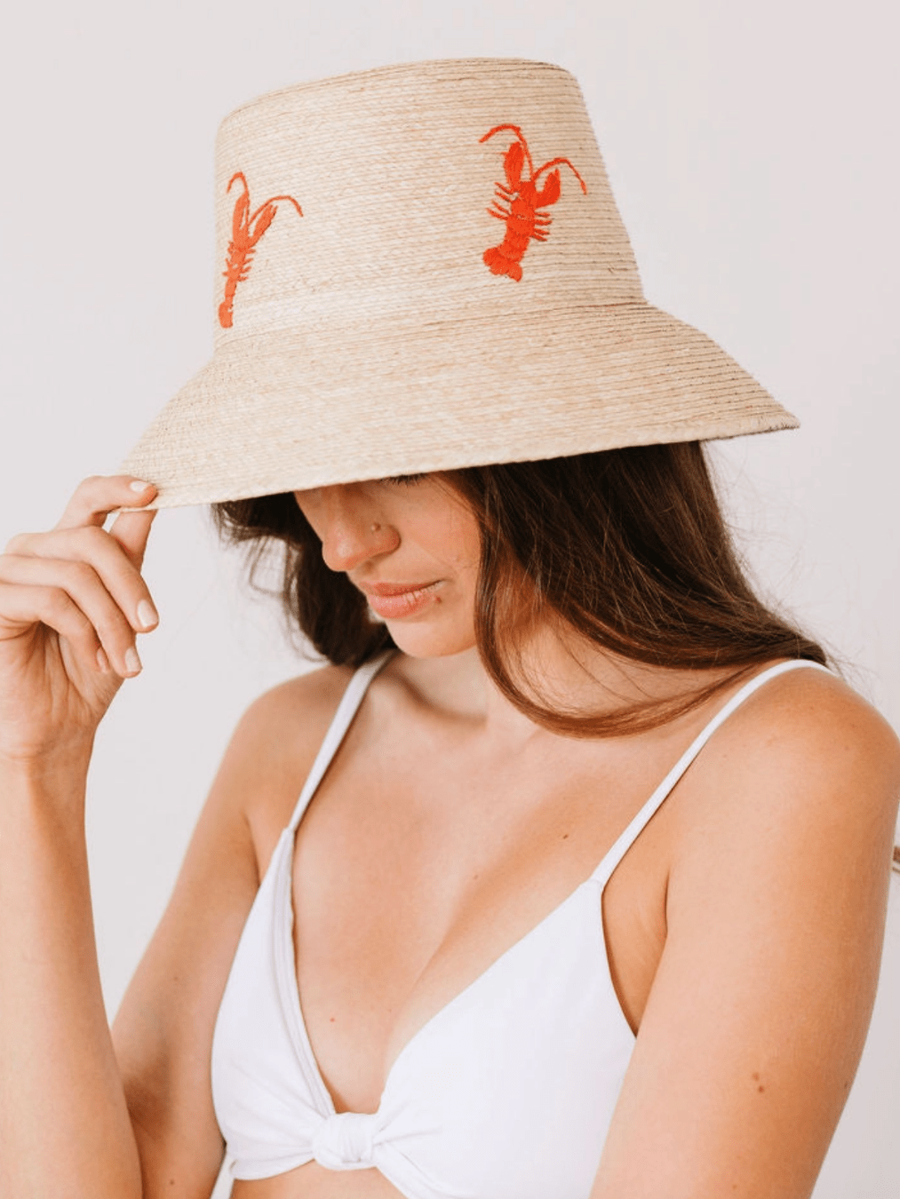 Lobster Straw Bucket Hat - Swoon Boutique New Orleans