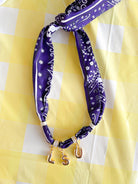 LSU Scarf Necklace - Swoon Boutique New Orleans