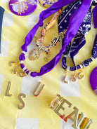 LSU Scarf Necklace - Swoon Boutique New Orleans