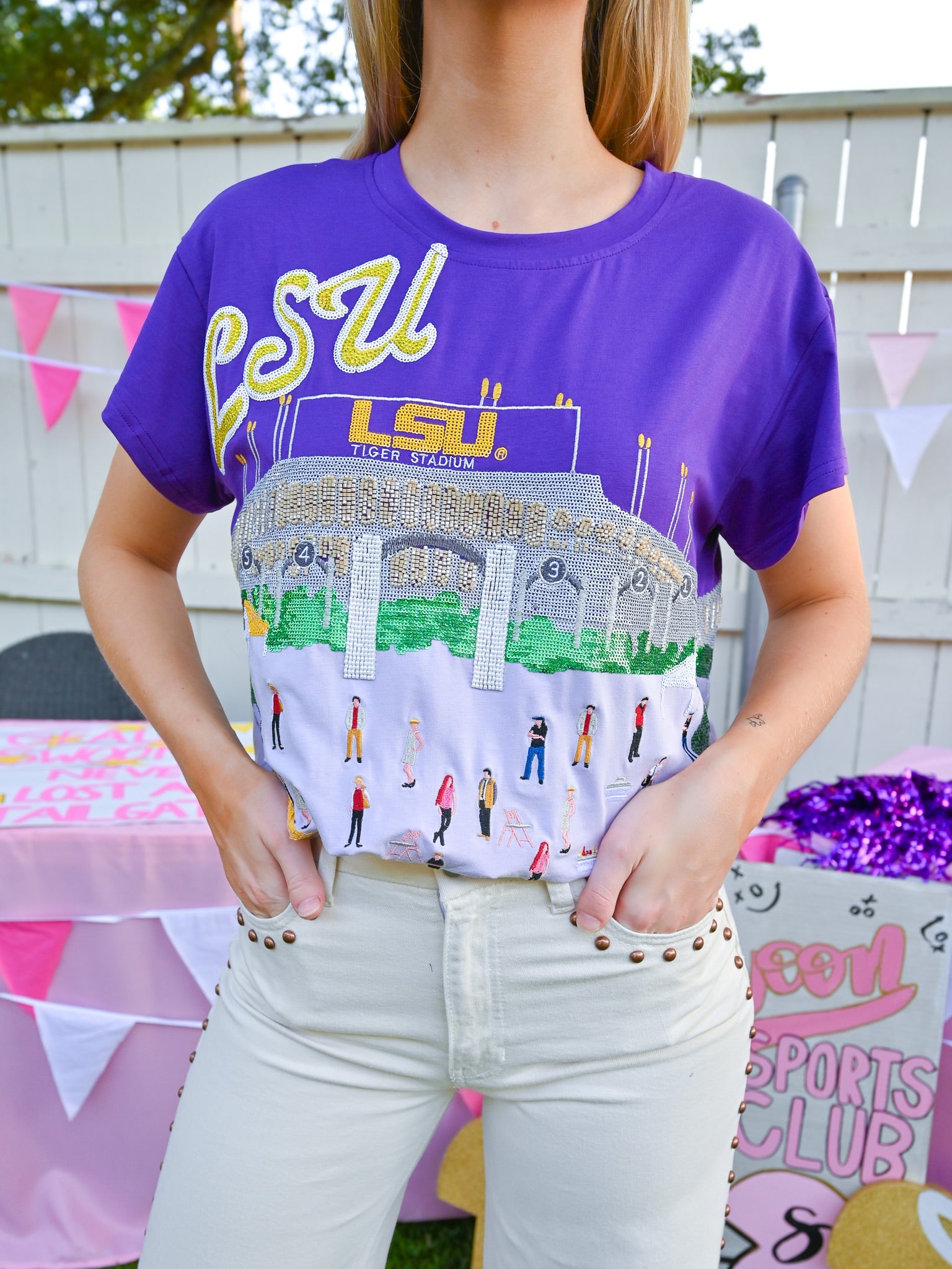 Lsu Tailgate Party Tee - Swoon Boutique New Orleans