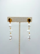 Lune Baroque Pearl Drop Earrings - Swoon Boutique New Orleans