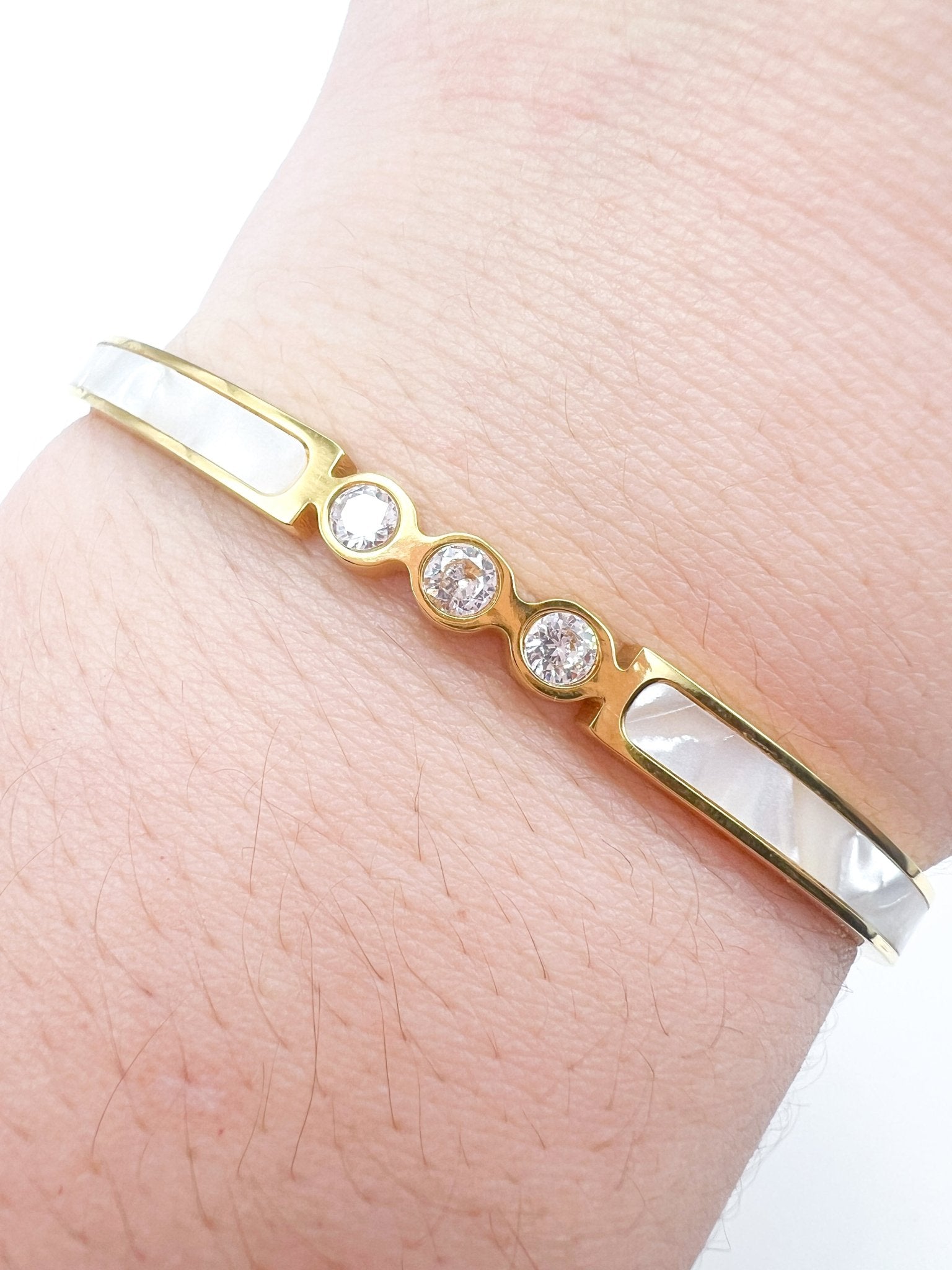 M-O-P 3 CZ Bracelet - Swoon Boutique New Orleans