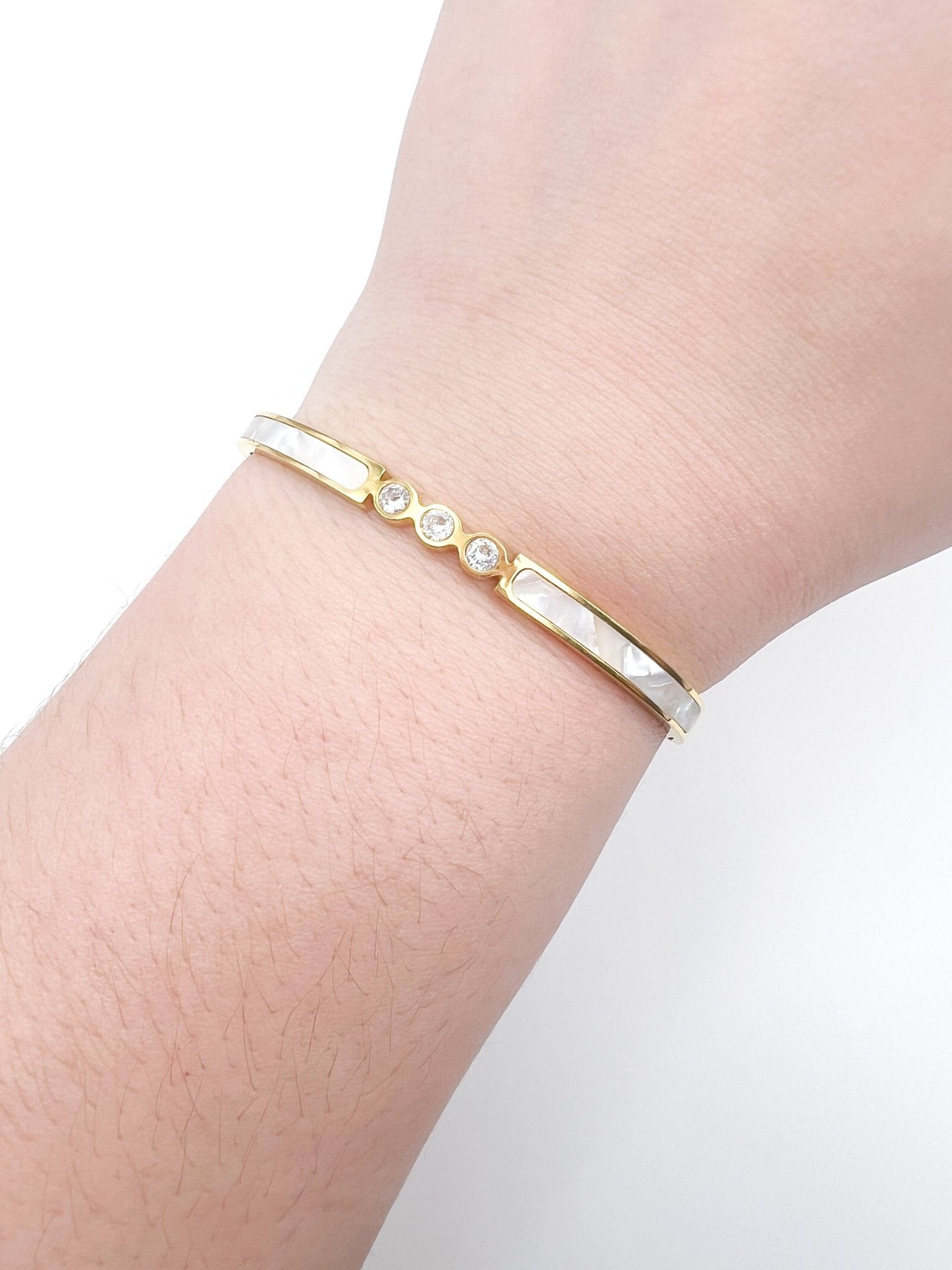 M-O-P 3 CZ Bracelet - Swoon Boutique New Orleans