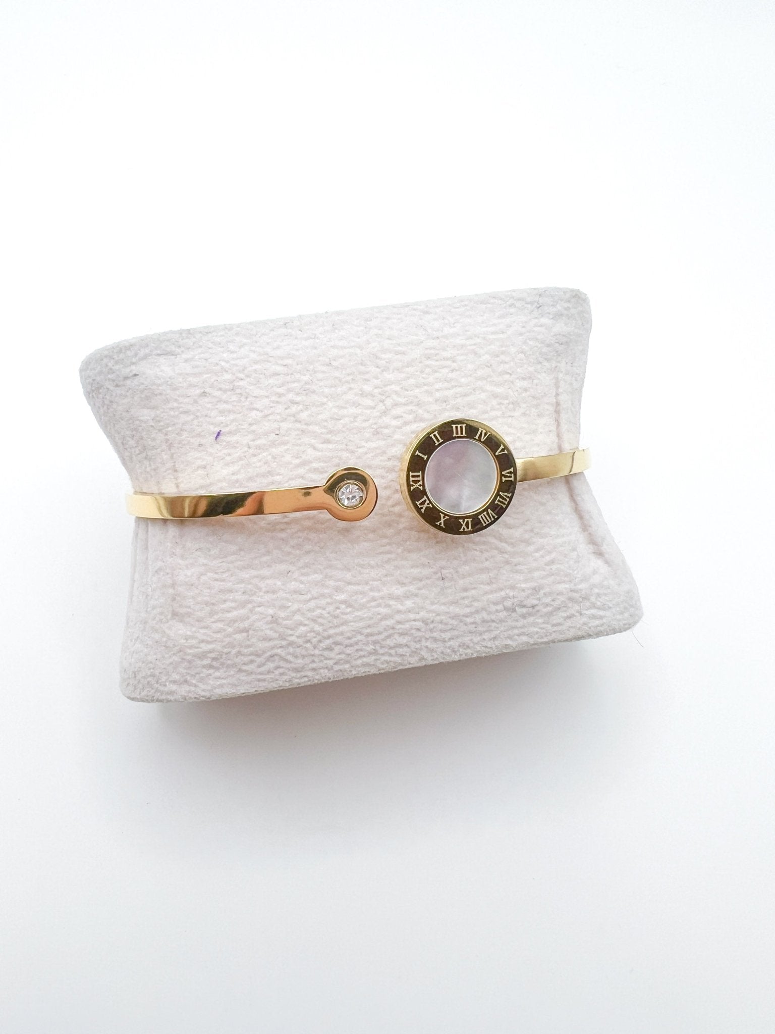 M-O-P Roman Numeral Hinge Cuff - Swoon Boutique New Orleans