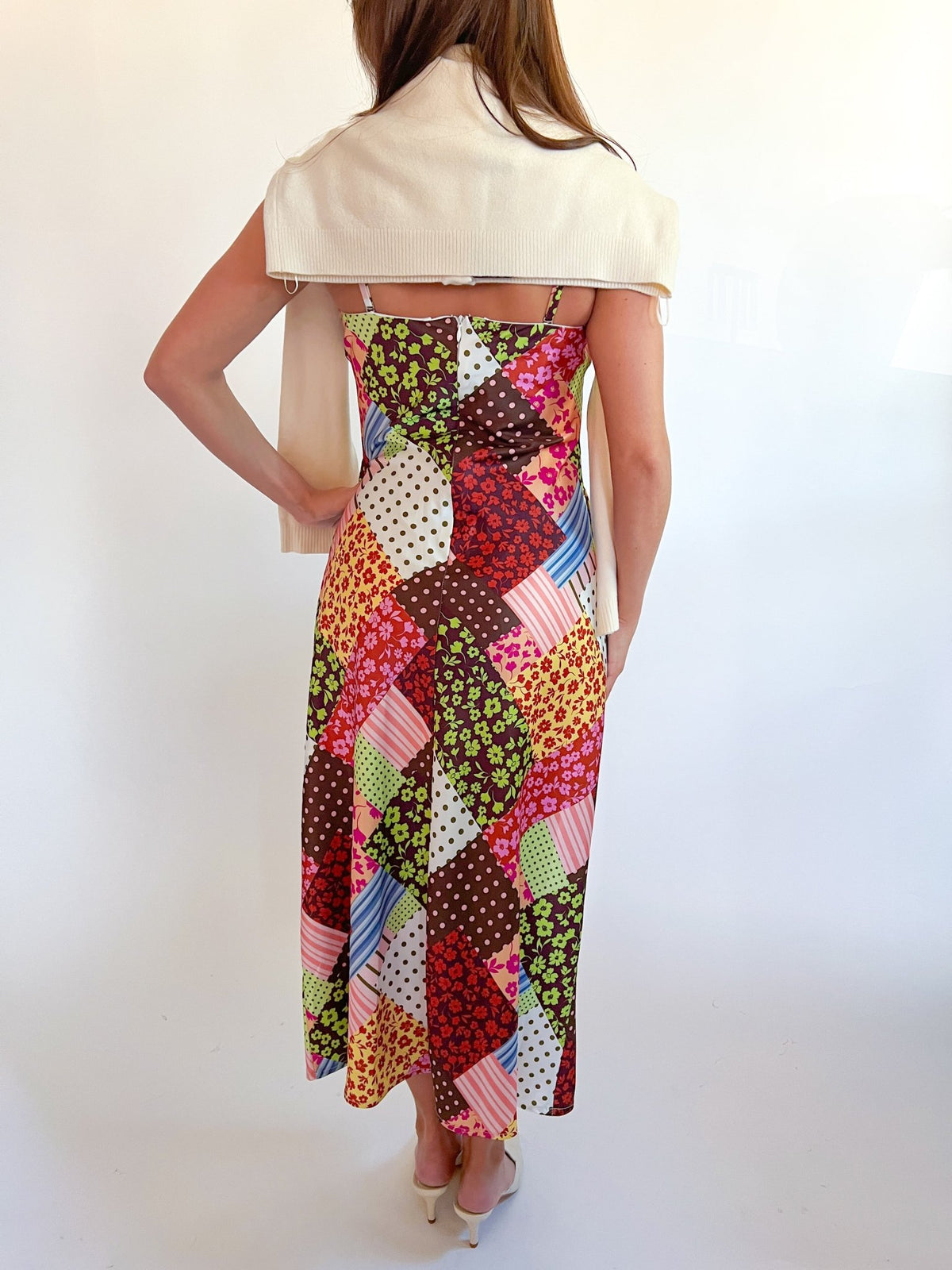 Maple Patchwork Print Midi Dress - Swoon Boutique New Orleans