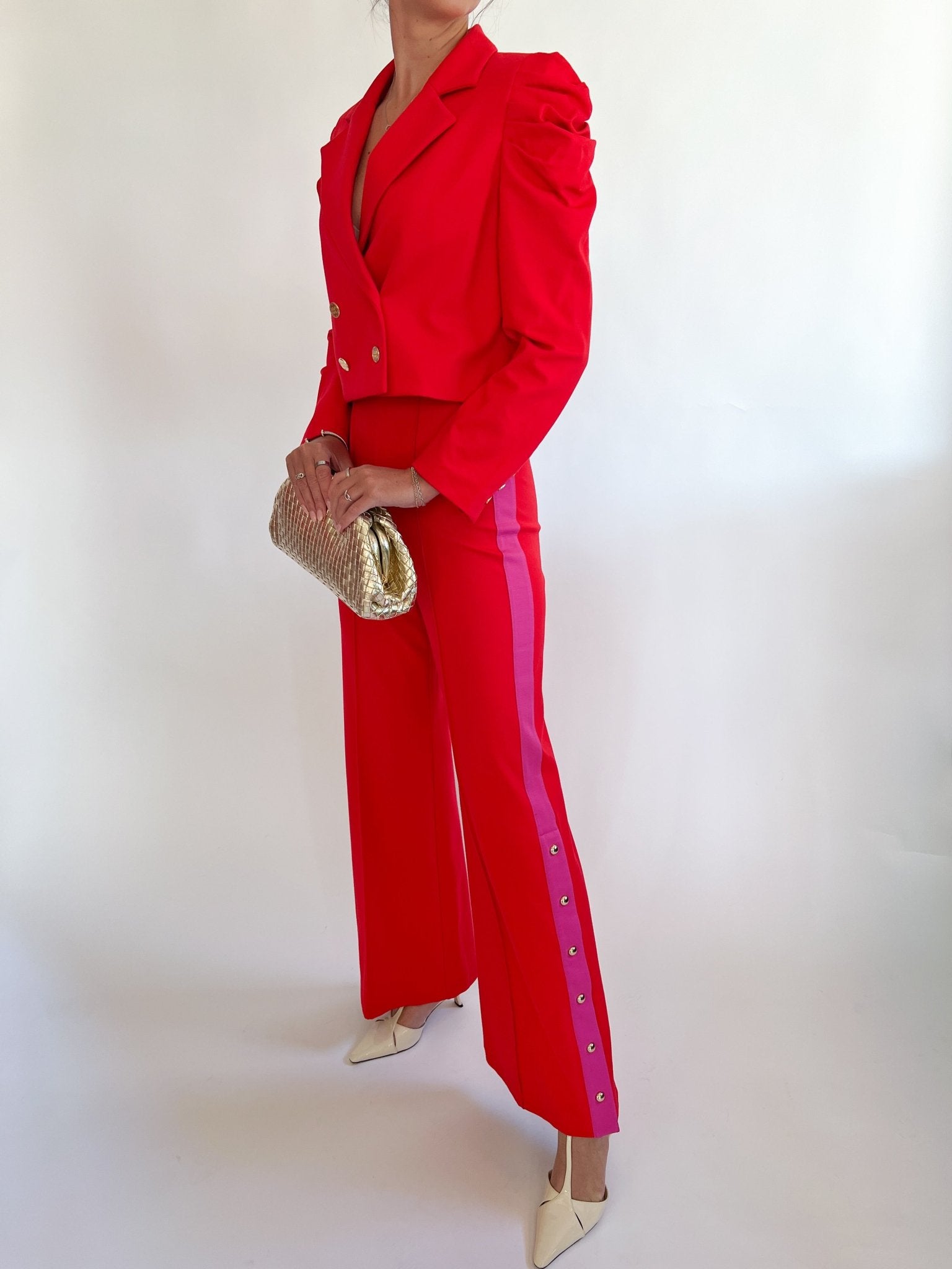 Margo Red Blazer - Swoon Boutique New Orleans
