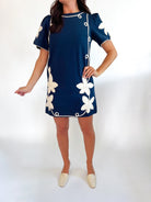 Margot Floral Embroidered Mini Dress - Swoon Boutique New Orleans