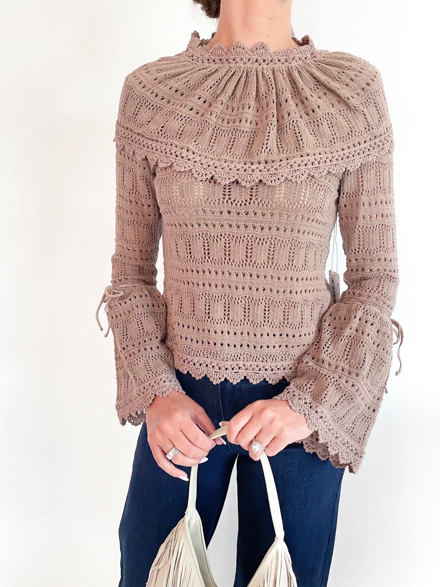 Mari Pointelle Top - Swoon Boutique New Orleans
