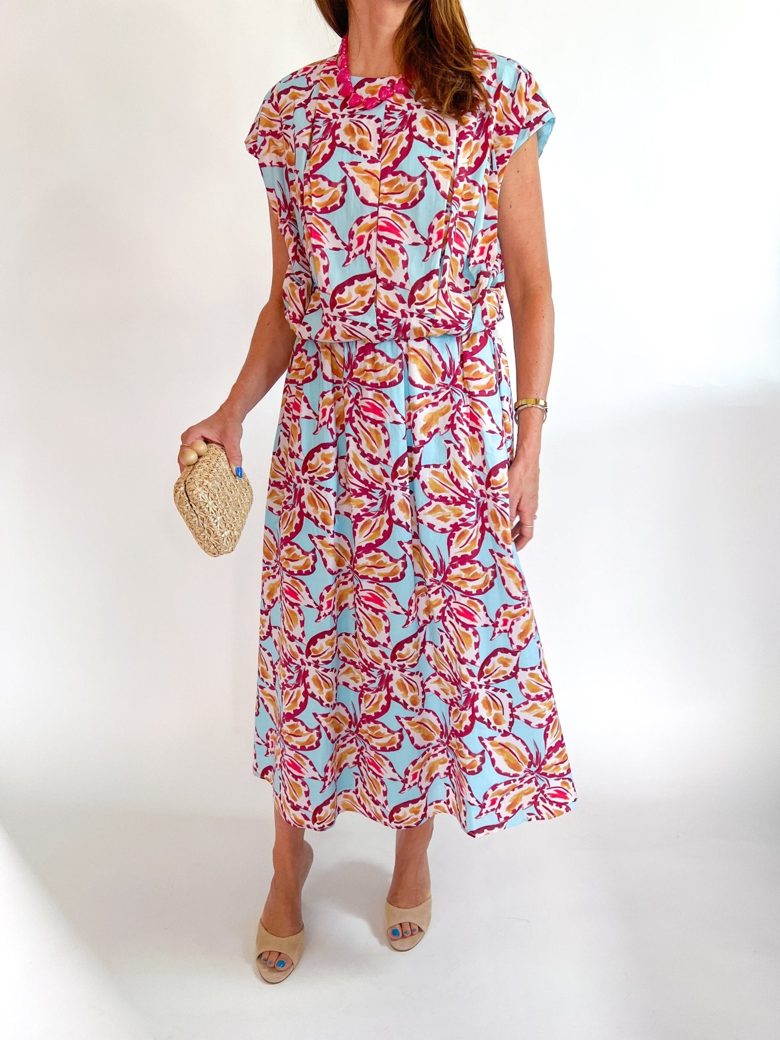 Mariposa Printed Midi Skirt - Swoon Boutique New Orleans