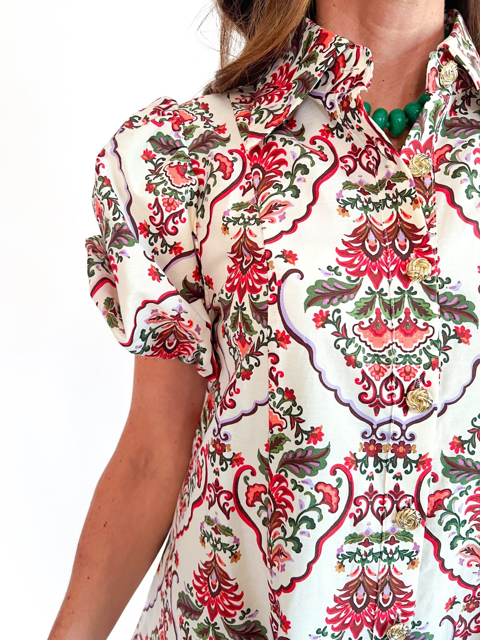 Mary Puff Sleeve Mini Dress - Swoon Boutique New Orleans
