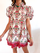 Mary Puff Sleeve Mini Dress - Swoon Boutique New Orleans