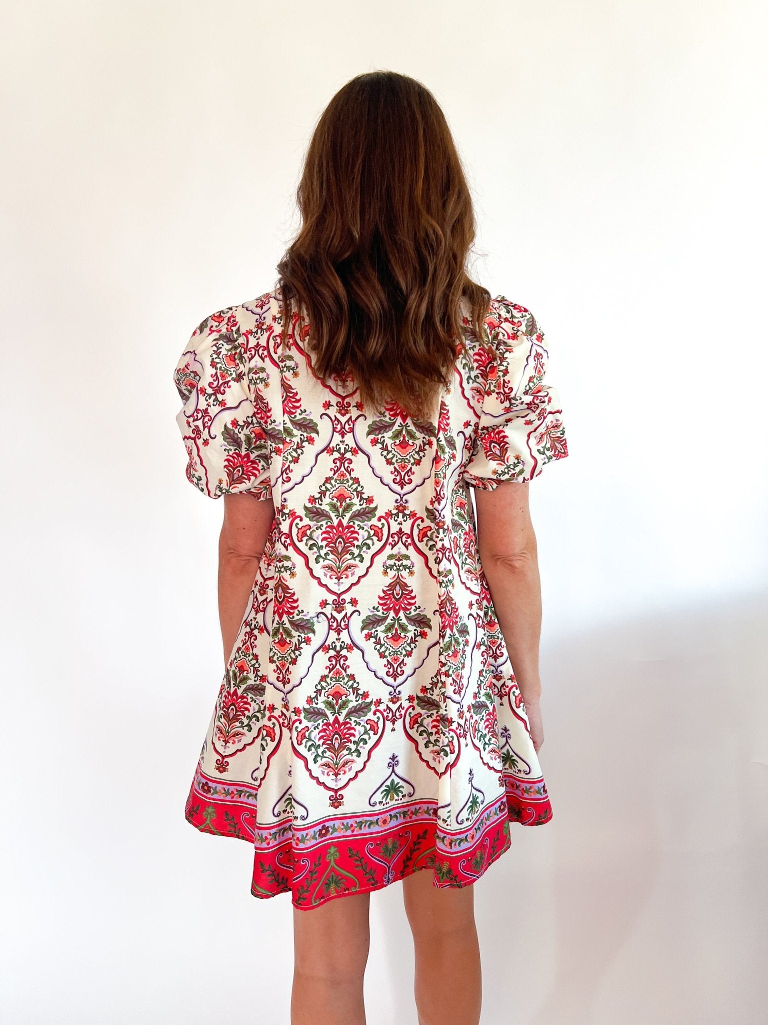 Mary Puff Sleeve Mini Dress - Swoon Boutique New Orleans