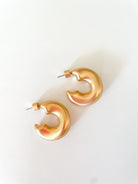 Matte Gold Hoop - Swoon Boutique New Orleans