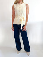 Maxime Knit Sleeveless Wrap Top - Swoon Boutique New Orleans