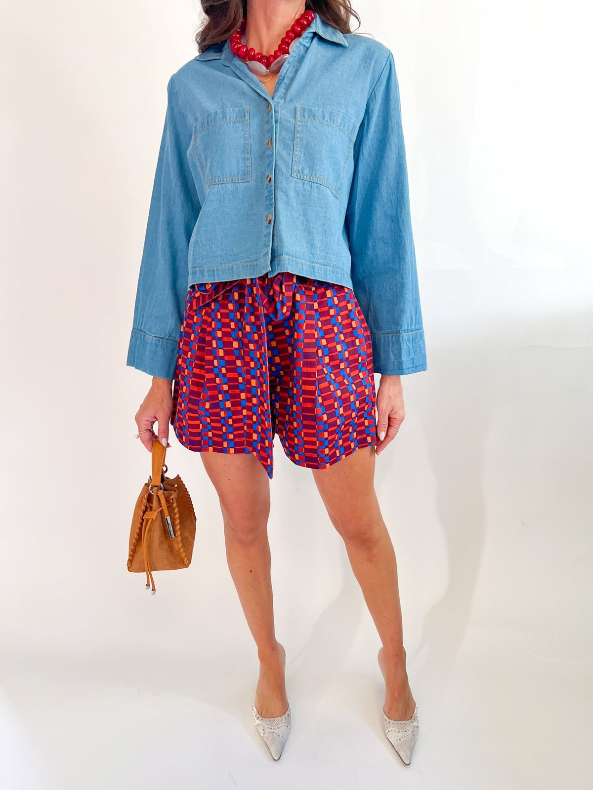 Megs Denim Top - Swoon Boutique New Orleans